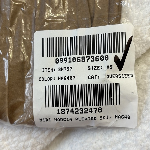 NWT J. Crew Gwyneth pleated midi slip skirt in Camel BN757 - Picture 7 of 8